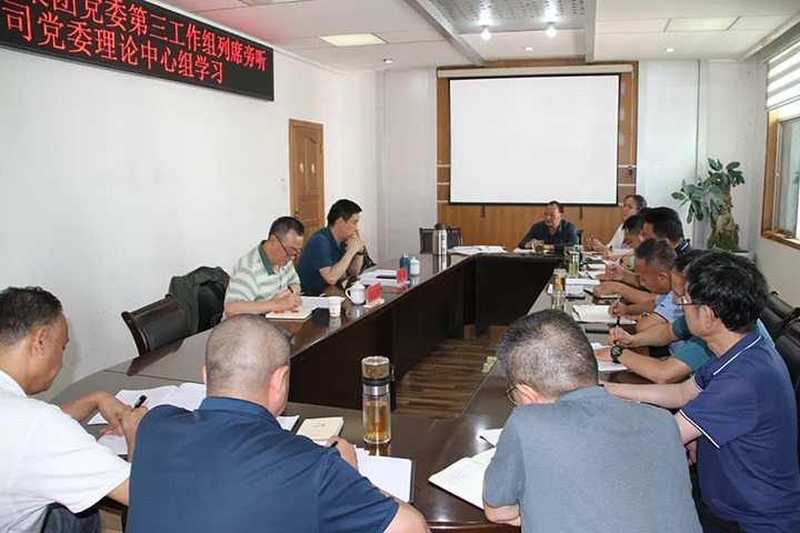 云煤（KU酷游官网）集团党委第三工作组列席旁听恒通公司党委理论中心组进建