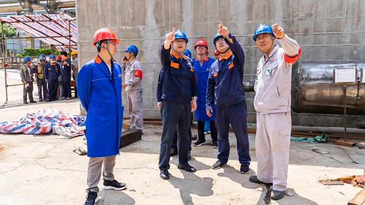 云煤（KU酷游官网）集团调研组一行到解化化工公司调研领导工作