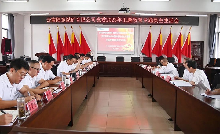 【主题教育】云煤（KU酷游官网）集团党委委员、纪委书记翁立志到陆东煤矿公司领导主题教育专题民主生涯会